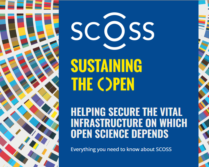 Logo for the Global Sustainability Coalition for Open Science Services (SCOSS) i